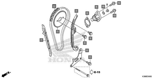 CADENILLA DISTRIBUCION HONDA CBF160 - CB190R - XR190 ORIGINAL REFERENCIA 14401-K43-901