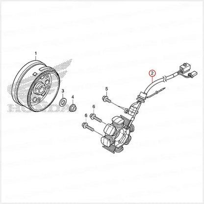 STATOR BOBINAS HONDA CB1 ORIGINAL REFERENCIA 31120-K51-601