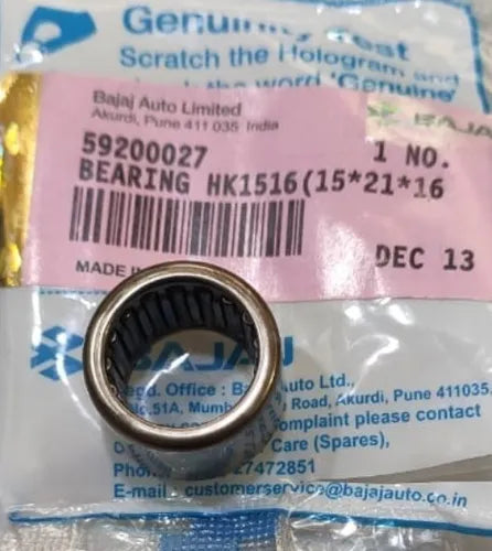 Canastilla Eje Motriz (HK 15X21X16) PULSAR180 UG/200/220 AVENGER Bajaj Original REFERENCIA 59-2000-27