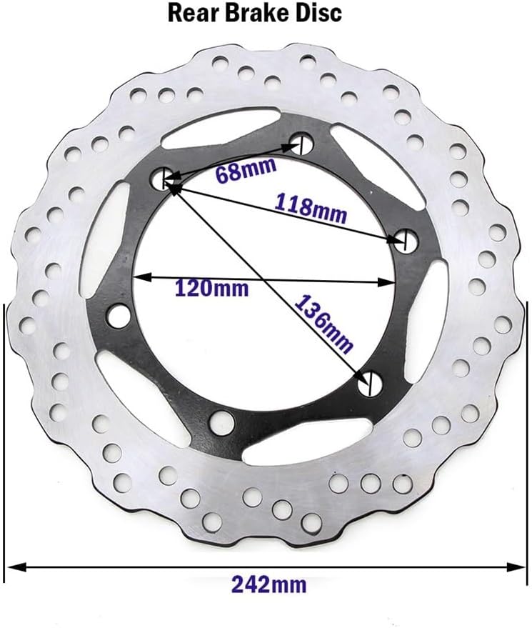 DISCO FRENO POSTERIOR KAWASAKI KLR650 REFERENCIA 41080-0100-11H
