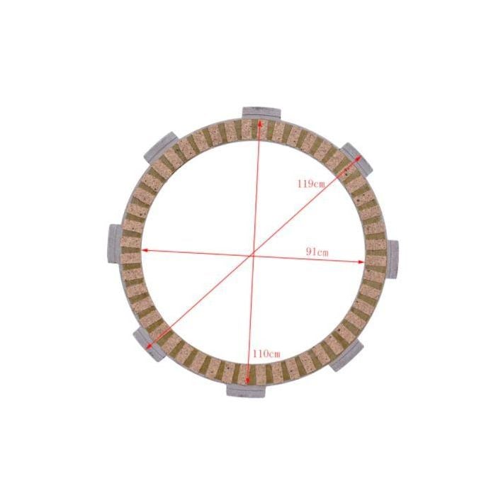 DISCO EMBRAGUE HONDA CBF125 - CBF150 JUEGO 5 DISCOS REFERENCIA 22201-KPM-850 22201-MR8-000 MARCA VITRIX